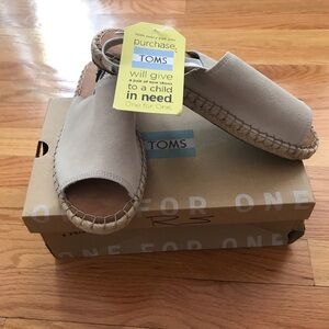 TOMS Beige Espadrille Sandals